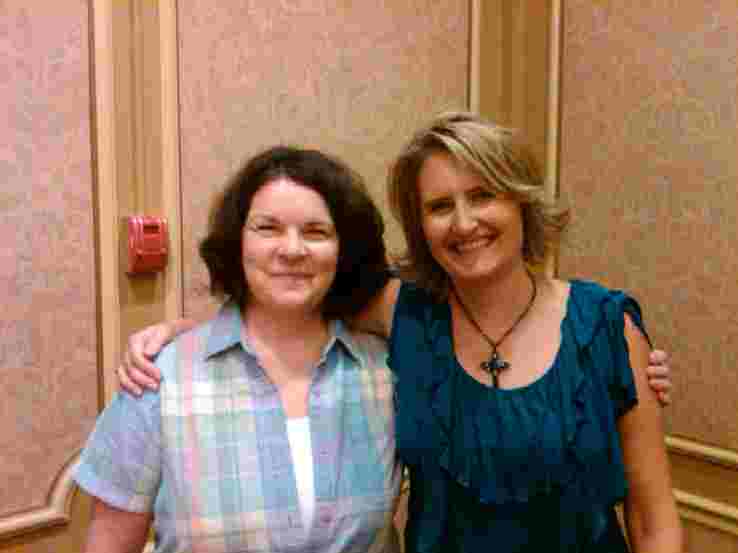 Mary DeMuth with Marie Prickett